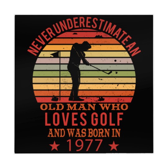 Golfing Golfplayers Vintage 1977 Birthday Mahjong Mats