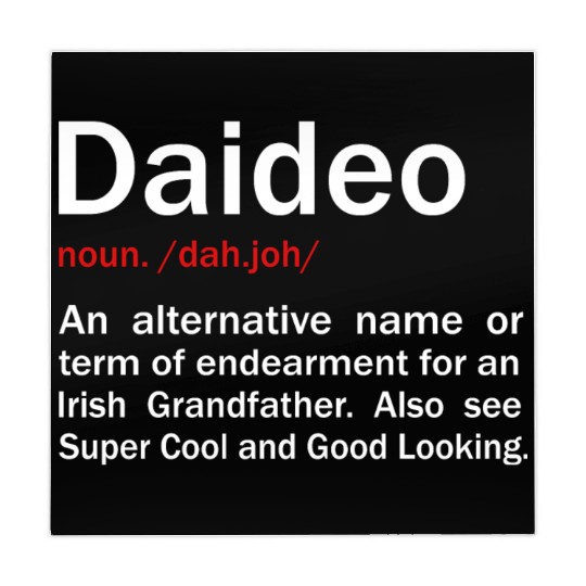 Daideo Irish Grandfather Irish Grandad Mahjong Mats