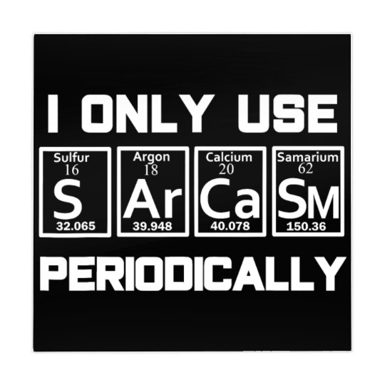 Sarcasm Periodic Table Element Mahjong Mats Weird Science