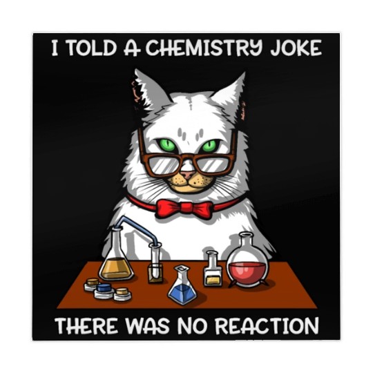 Cat Chemistry Science Teacher Funny Mahjong Mats