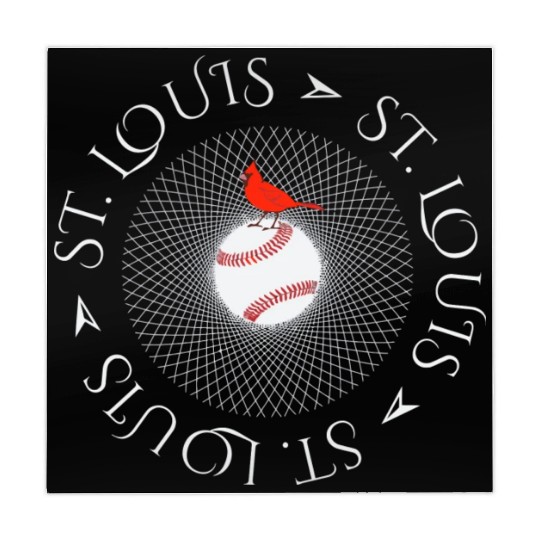 Saint Louis Red Cardinal Circle Font 2019 Mahjong Mats