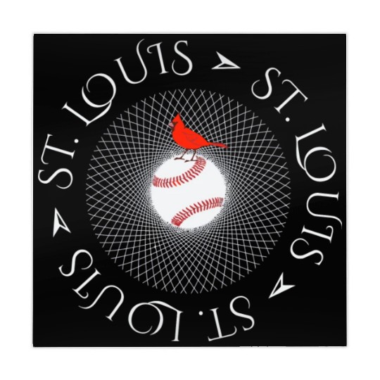 Saint Louis Red Cardinal Circle Font 2019 Mahjong Mats