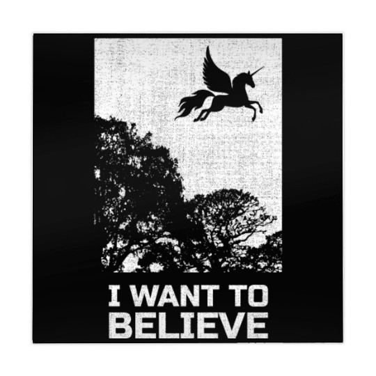 Unicorn "I Want To Believe" UAP Outfit Alien Ufo Mahjong Mats