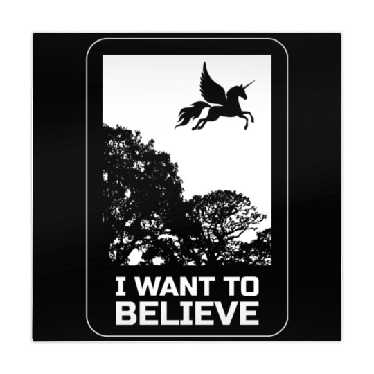 Unicorn "I Want To Believe" UAP Outfit Alien Ufo Mahjong Mats