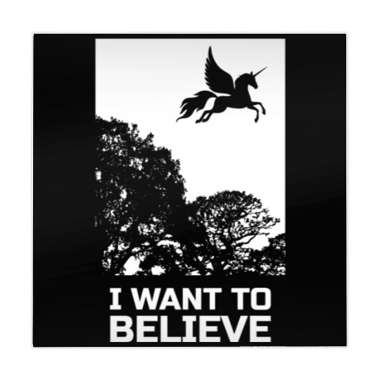 Unicorn I Want To Believe UAP Outfit Alien Ufo Mahjong Mats