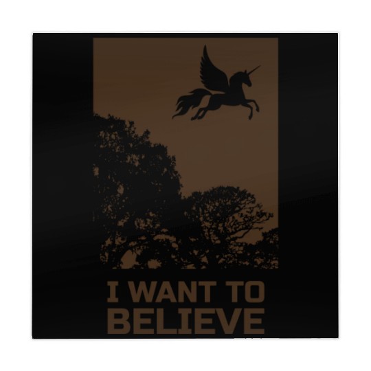 Unicorn "I Want To Believe" UAP Outfit Alien Ufo Mahjong Mats