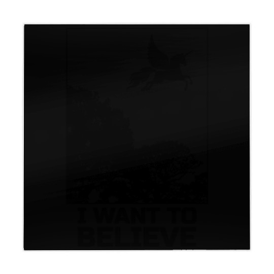 Unicorn "I Want To Believe" UAP Outfit Alien Ufo Mahjong Mats