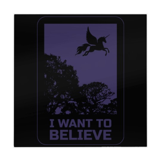Unicorn "I Want To Believe" UAP Outfit Alien Ufo Mahjong Mats