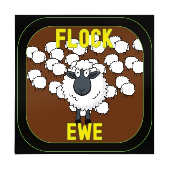 Flock Ewe Sarcastic Snarky Sassy Cute Sheep Animal Mahjong Mats