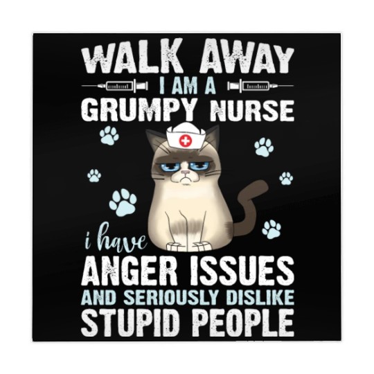 Walk Away I Am A Grumpy Nurse I Have Anger Issues Mahjong Mats