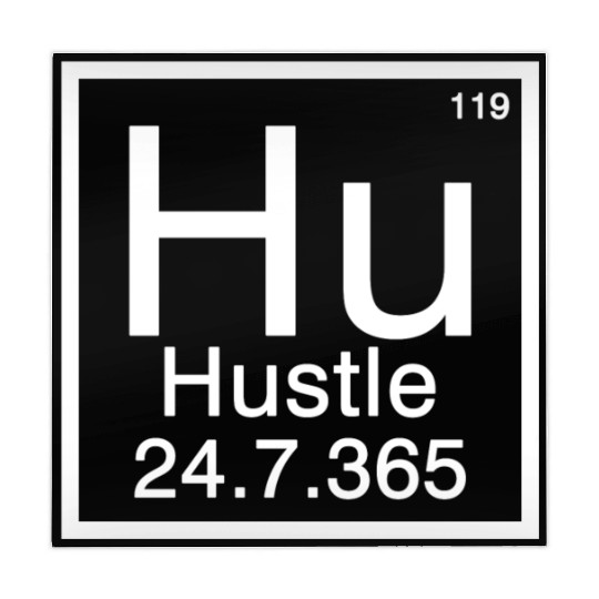 Hustle Periodic Table Hu Hustler Entrepreneur Mahjong Mats