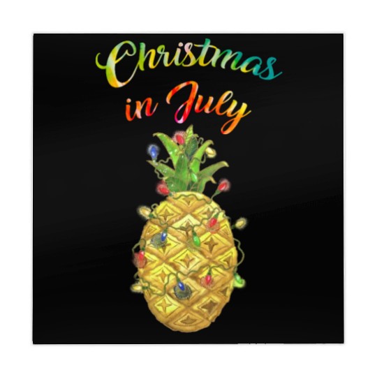 Christmas In July Pineapple Xmas Tree Lights Mahjong Mats