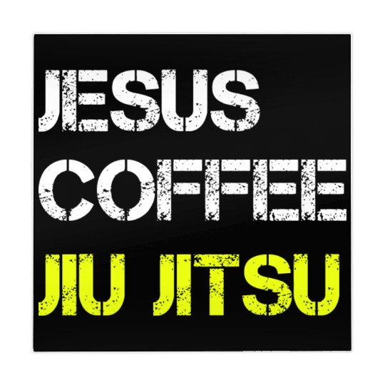 Jesus Coffee Jiu Jitsu Bjj Wrestling Mma Judo Mart Mahjong Mats