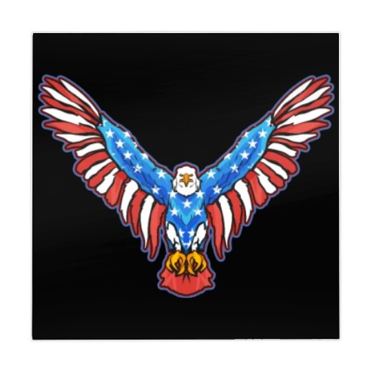 American Bald Eagle American 4th of July Patriotic Mahjong Mats