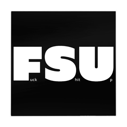 FSU Fuck Shit Up (Black Outlines) Mahjong Mats