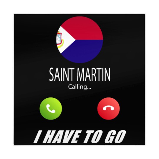 Saint Martin is calling Is calling Flag Saying Mahjong Mats