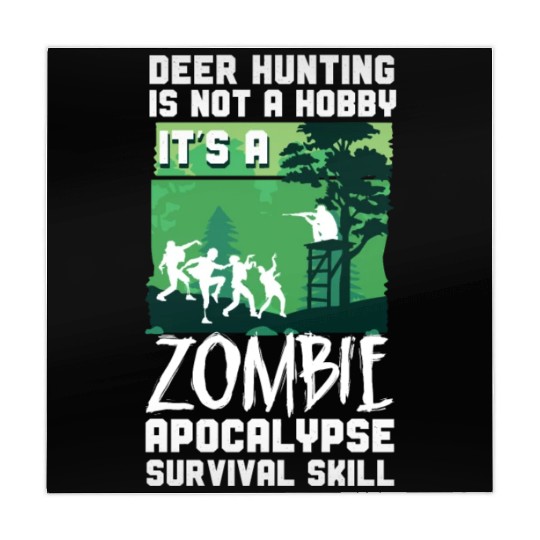 Buck Deer Hunting Hunter Zombie Mahjong Mats