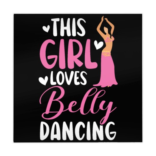 This Girl Loves Belly Dancing Shimmy Belly Dancer Mahjong Mats