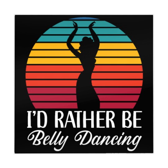 I'd Rather Be Belly Dancing Dance Belly Dancer Mahjong Mats