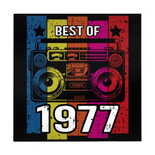 Best of 1977 Stereo Radio Cassette Player Birthday Mahjong Mats