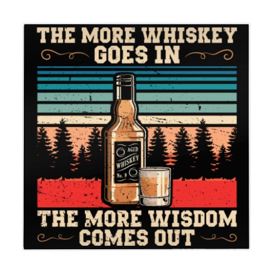 The More Whiskey Goes In | Bourbon Drinker Mahjong Mats