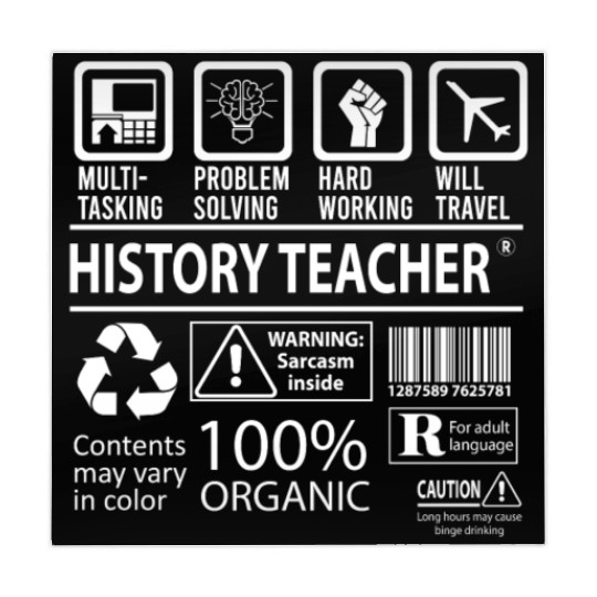 History Teacher Mahjong Mats - Multitasking Job Gift It