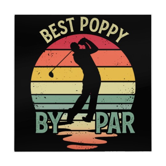 Best Poppy By Par Vintage Funny Golf Dad Mahjong Mats