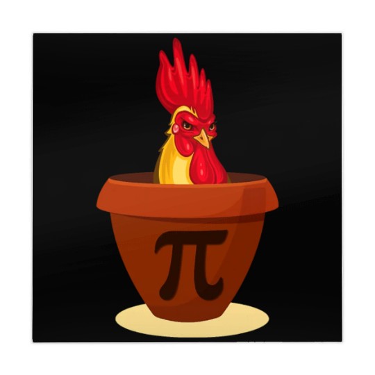 Funny Chicken Pot Pie Mahjong Mats Chicken Pi day