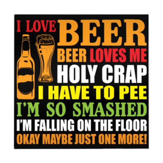 I Love Beer Beer Loves Me Holy Crap I Have To Pee Mahjong Mats