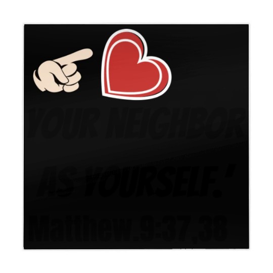 You must love your neighbor as yourself design. Mahjong Mats