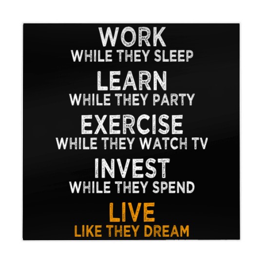 Work While They Sleep Business Motivation Success Mahjong Mats