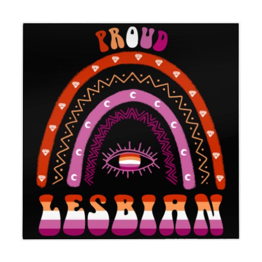 Lesbian Rainbow Proud Lesbian Mahjong Mats