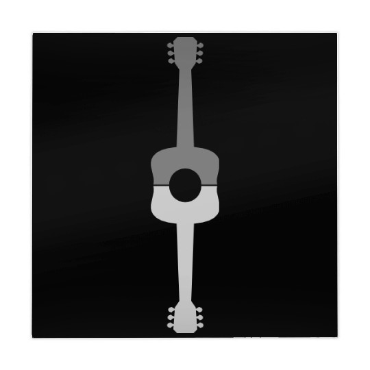 Reflection Half Guitar Guitarist Mahjong Mats