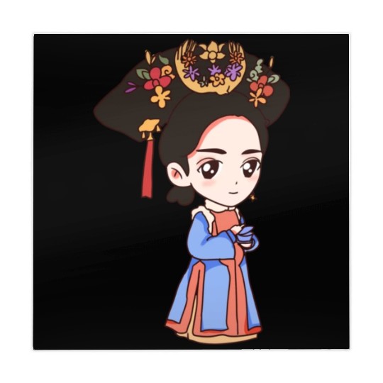 HAND PAINTED GIRL IMAGE Mahjong Mats