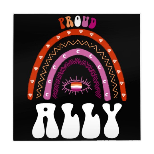 Lesbian Pride Rainbow Proud Ally Lesbian Mahjong Mats