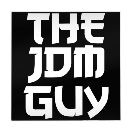 The JDM Guy white text japanese car lover Mahjong Mats