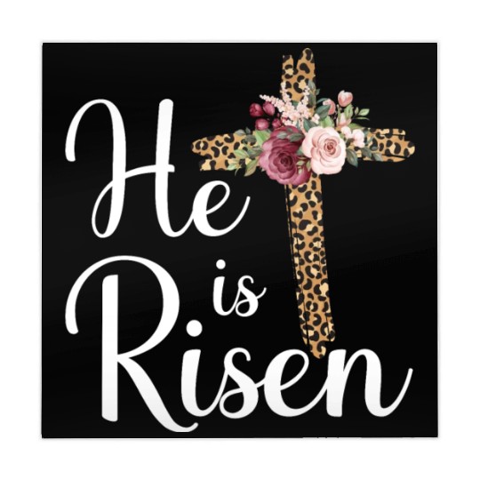 He Is Risen Jesus Christ Cross Easter Sunday Mahjong Mats