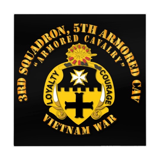 Army 3rd Squadron 5th Armored Cav Vietnam War Mahjong Mats