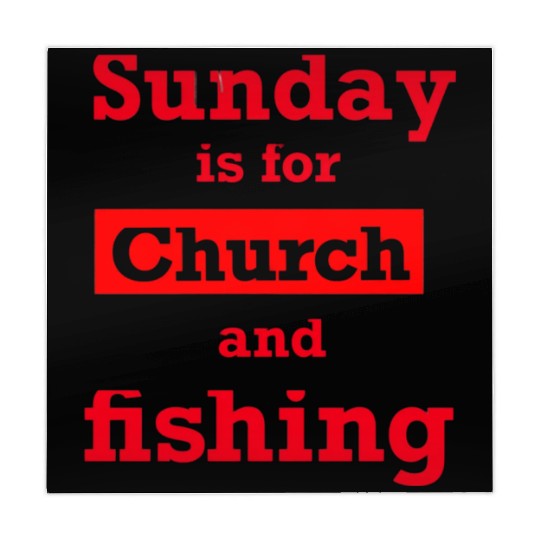 Sunday is for church and Fishing Mahjong Mats