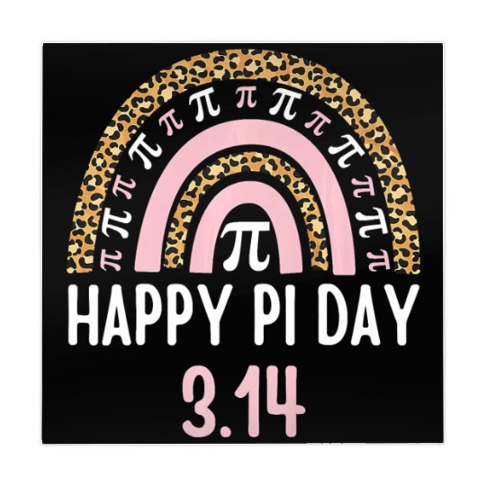 Happy Pi Day Mathematics Math Teacher Gift Leopard Mahjong Mats