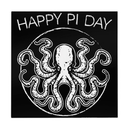 Happy Pi Day Mahjong Mats Funny Math Geek Octopus