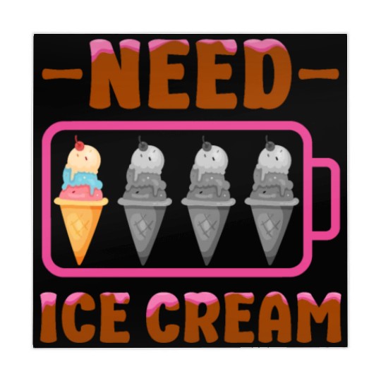 Ice Cream Battery Cone Need Ice Mahjong Mats