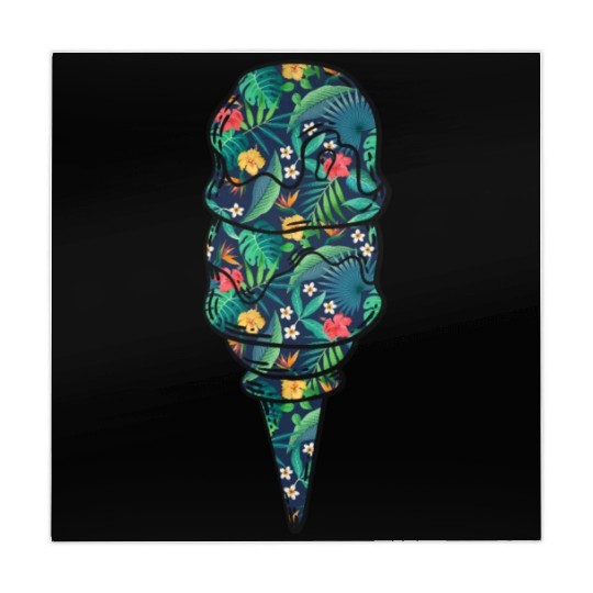 Ice Cream Tropical Floral Flower Mahjong Mats