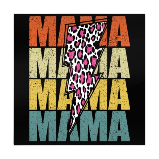 Lightning Bolt Leopard Cheetah Print Multi Color Mahjong Mats