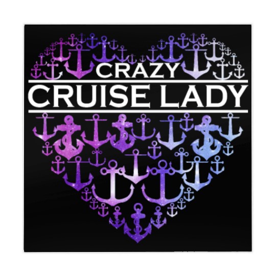 Crazy Cruise Lady Funny Cruising Lover Gift Mahjong Mats