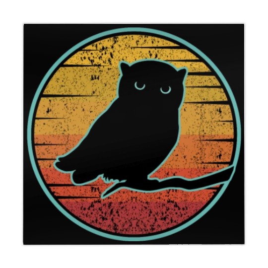 Cute Black Owl Mahjong Mats