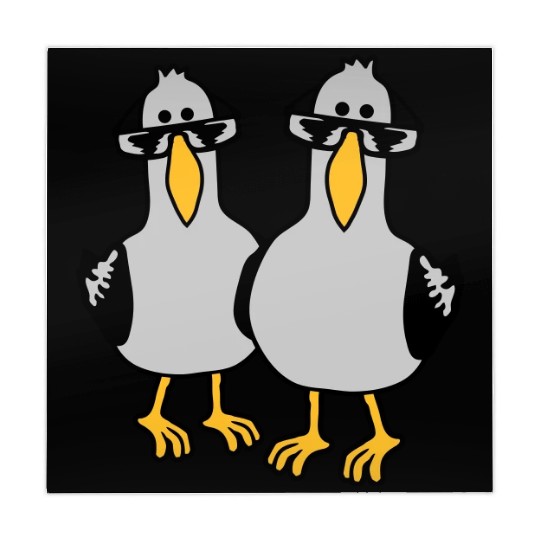 2 seagull friends team Mahjong Mats