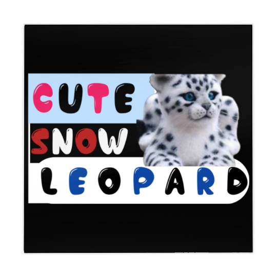 Cute Snow leopard |big cats Mahjong Mats