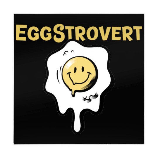 Eggstrovert Happy Extrovert Fried Egg Mahjong Mats