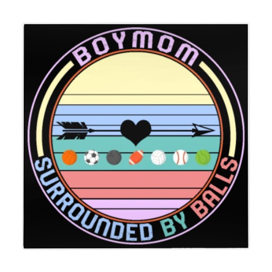 Boy Mom Mahjong Mats, Surrounded By Balls Mother's Day